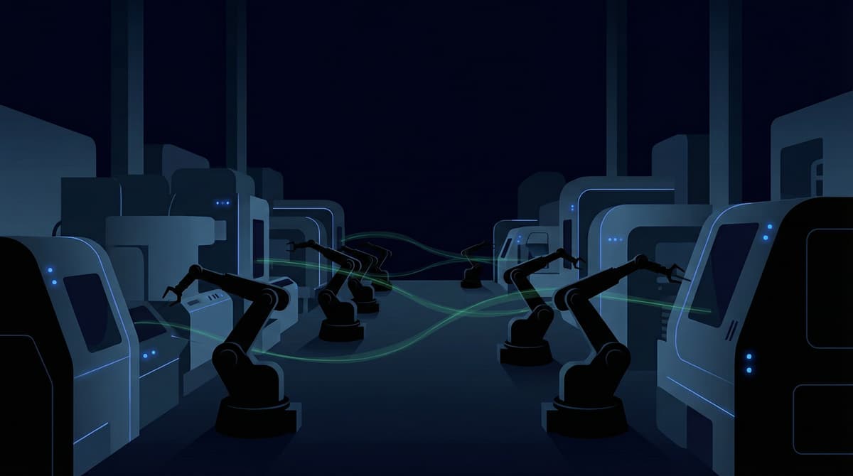 The Dark Factory: What It Means When the Lights Go Off — illustration