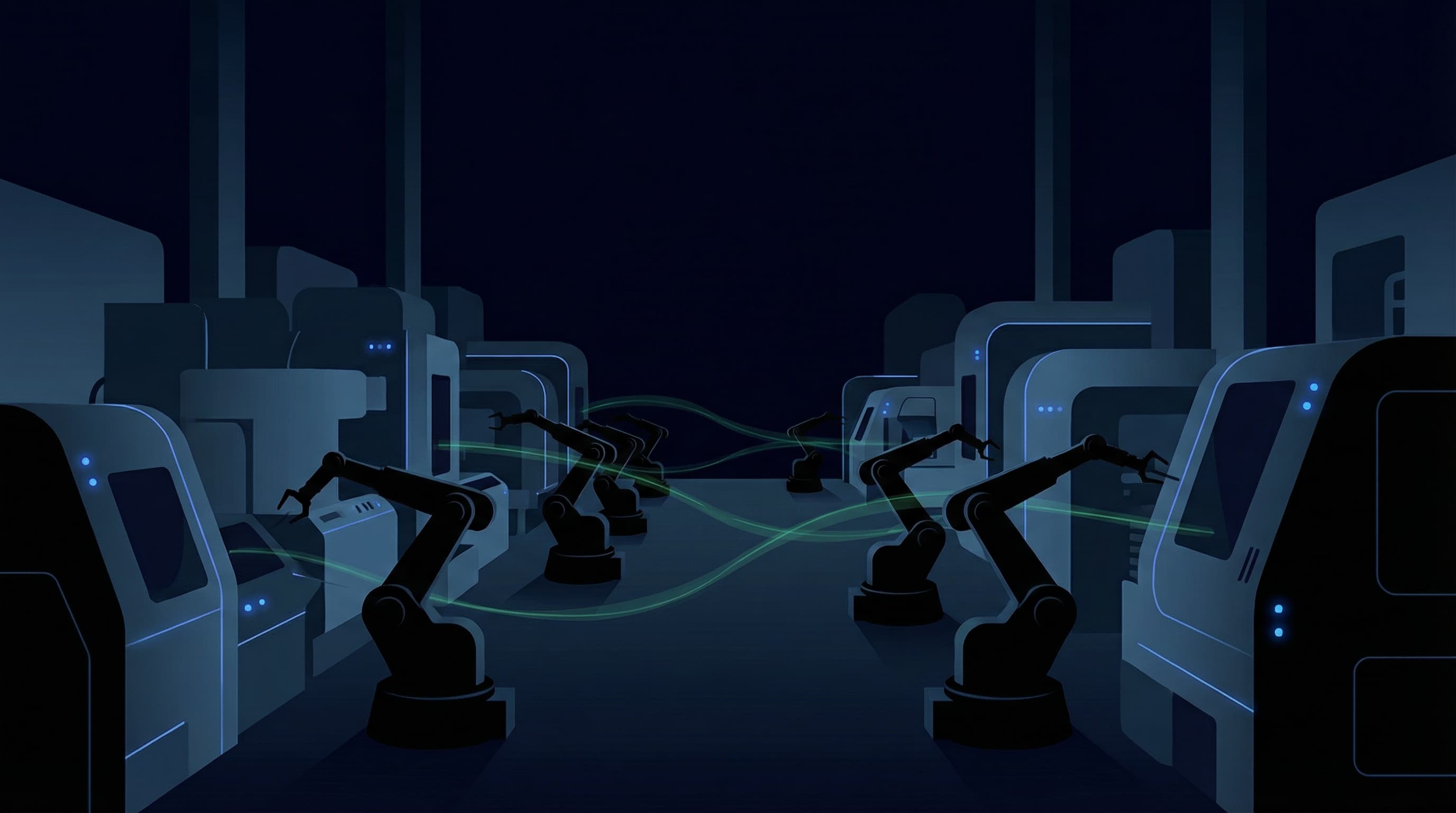 The Dark Factory: What It Means When the Lights Go Off — illustration